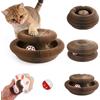 HJYIMYI Magic Organ Cat Scratching Board,con Palla Tintinnante,Fisarmonica Tiragraffi Gatto,Organo Magico Gatto Scratcher Pad con Bell-Ball,per Soggiorno,Cortile,Prato,Pieghevole,Resistente e Riciclabile