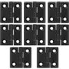 SHACHENH 8 PZ Cerniere Pieghevoli, Connettori in Acciaio Inossidabile 40x40mm, a Scomparsa Pesanti in Nero, Set per Porte in Legno, Finestre, Armadi, Cancello da Giardino