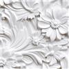 LaCheery Carta da Parati Floreale Margherita Bianco 3D Vintage 44.5cm x 200cm Fiori Carta da Parati Adesiva Muro Camera da Letto Vinile Pellicola Adesiva per Mobili Bianca Impermeabile per Armadio DIY