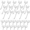 lzijun 30 Pezzi Ganci per Pannelli Forati, Ganci Pannello Forato, Ganci per Pegboard in Metallo per Organizer Mensole Garage Negozi di Supermercati - 10cm/5cm