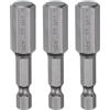 QUARKZMAN 3pz H10,0 Chiavi a Brugola per Punte da Trapano 10mm Punte Metriche Piane 1/4 Attacco Esagonale 50mm (2) Punta Cacciavite Esagonali Magnetico Lungo Industriale per Viti