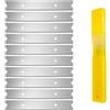zizitips 10 lame di ricambio per raschietto 100 mm, lame affilate in acciaio al carbonio per rimuovere vernice, colla, adesivi, residui su vetro, piastrelle e superfici varie