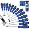 Sinoer set di cacciaviti magnetici Torx, in acciaio cromo-vanadio, kit cacciaviti, 14 pezzi, T4 - T40 Torx screwdriver.