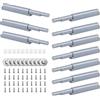 HSUYUN Rallentatore per Ante, 10 Pezzi Ammortizzatori Morbidi, Elastico Magnetico Smorzatori per Porte Mobili, Grigio Ammortizzatori Anta, per Armadi, Cassetti, Librerie