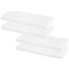 Xyvor 4 Pezzi Lana Ceramica per Bioetanolo, 30x10x2.5 cm Lana di Ceramica per Bioetanolo, Spugna di Ceramica Camino Bioetanolo Biocaminetto, Spugna Ceramica Camino, per Camini da Tavolo Interni
