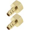 EMSea 2 Pezzi Nippli Aria Compressa NW 7.2 Con Filettatura Interna 1/2 Pollice Collegamento Aria Compressa Raccordi Tubi dell'aria Compressore d'aria Spina Maschio A Collegamento Rapido