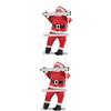 ARBUTUS Decorazione di Babbo Natale, Arrampicata Babbo Natale, Arrampicata Babbo Natale Giocattolo Albero di Natale Interno/Esterno Finestra (2 Babbo Natale, 25 cm)