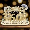 Herbst 60° compleanno regalo in denaro 2026 cartello in legno 60° compleanno donne uomini regali personalizzati per 60 anni decorazione di compleanno (60)