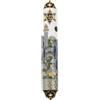 Garneck Mesusa - Pergamena Mezuzah, amuleto ebraico, decorazione per porta, portafortuna, Gerusalemme Israele, decorazione ebraica, articolo religioso Feng Shui, ciondolo da parete