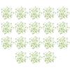 GEFIRE 18 Pezzi Perle 1.2m Floating Pearls Beads Centrotavola Natalizio Perle Galleggianti per Vasi per Vaso Riempitivo per Bottiglie d'Acqua Verde Matrimonio, Decorazione Centrotavola