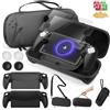YSKMLOLP 14 in 1 Accessory Set, Compatible With Playstation Portal, Suitable for PS5 EVA Hard Luggage, Soft Silicone Protective Cover, 2X 9H Shatter Resistant Tempered Glass Screen Protector, 4 Silicone Caps