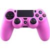 Goliton 2X Custodia morbida in gomma siliconica Cover in gel per controller Sony PlayStation 4 PS4 -Rosa