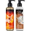 AROMATIKA trust the power of nature Olio da Massaggio Sensuale Vaniglia - Cocco 2x200ml - Olio di Сocco - Oli di Mandorle e Vinaccioli - Commestibile - Olio per Momenti Emozionanti - Olio per Massaggi Rilassante - Olio per il Corpo