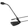 Shure Centraverse CVG12D-B/C Microfono a collo d'oca con base integrata, a condensatore cardioide con collo da 30,5 cm e preamplificatore in linea, schermo antivento e flangia di montaggio, nero