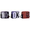 DKD Home Decor Beauty case DKD Home Decor nero blu marrone poliestere nylon moderno (25 x 11 x 23 cm) (3 pz)