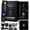 The Beard Struggle Varangian Beard Trimmer® 6 in 1 per capelli, barba, corpo e oltre, lama in titanio, lama regolabile in 17 lunghezze con display digitale a LED, tagliacapelli senza fili