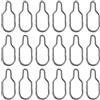 LT Easiyl 50 Pezzi Di Clip Per Esche Da Pesca Facili Da Agganciare A Sgancio Rapido Per Catena Per Alimentatore Da Pesca Per Sacchetti In PVA Pesca Alla Carpa 17,2 X 7,5 Mm Nero