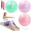 Zatixbu 3 palline da pilates, Φ 25 cm, piccola palla da ginnastica con dispositivo di gonfiaggio, anti-scoppio per yoga, fitness e pavimento pelvico, palla da yoga è morbida e antiscivolo per palestra, casa