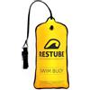 Restube Boa da nuoto Classic - Gonfiabile da 12,5 kg per acqua libera, triathlon, SUP e cinghiali - Luce gialla Tow Float per visibilità e sicurezza durante il nuoto