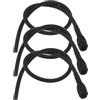 VGOL 3pcs Peep Sights Composto Arco Peep Sight Tubo di Gomma Spioncino Arco Tubo Peep Sight Cavo di Trazione Peep Hole Composto Arco Accessori Nero