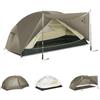 Naturehike Mongar Pro Tenda ultraleggera Antivento Impermeabile Tenda da trekking Portatile Tenda per 2 persone 3-4 stagioni per campeggio Escursionismo (Marrone/2 persone)