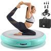 Eirolace Air Track Gonfiabile, 100x100x15 cm con Pompa Elettrica, 5 Valvole di Ricambio e Borsa da Trasporto, Impermeabile e Antiscivolo, per Yoga, Fitness, Arti Marziali e Tumbling a Casa o all'Aperto