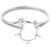 Hapour Bracciale con ciondoli da donna in argento sterling, chiusura a cuore con catena a forma di serpente, con ciondoli da viaggio, gioielli europei compatibili con i ciondoli Pandora, regalo per lei