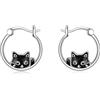 YAFEINI Orecchini a cerchio da donna a forma di orso polare, Axolotl, pinguino, volpe, gatto, maiale, koala, in argento Sterling, idea regalo per donne, 1, Argento sterling, 1