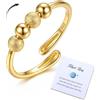 Milacolato Anello Antistress Donna Argento Sterling 925 Anelli Donna
