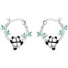 YAFEINI Orecchini a cerchio da donna a forma di orso polare, Axolotl, pinguino, volpe, gatto, maiale, koala, in argento Sterling, idea regalo per donne, 1, Argento sterling, 1