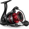 Piscifun Mulinelli da pesca a fiamma, leggeri ultra lisci e potenti, colore nero e rosso, serie 3000