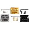 yibuy Ponte Cordiera in Lega di zinco per 3 String Cigar Box chitarra elettrica oro argento nero Set di 3