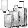 WhizNook 3 Pezzi Copri Valigia Grande, 20+24+28 Pollici Copertura Valigia, Custodie Protettive per Valigie Impermeabile, Custodia Protettiva in PVC, Anti-polvere e Antigraffio, per Casa, Viaggi