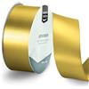 Vaessen Creative Nastro di Raso Oro - Nastro Colorati 20 m x 38 mm per il Fai-da-te - Decorazioni Matrimonio - per Regali e Segnalibri