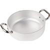 Baldassare Agnelli Pentole Agnelli ALMR110624 Casseruola Cilindrica, Bassa con 2 Manici in Acciaio Inossidabile, Argento, 24 cm, 1 Pezzo