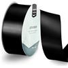 Vaessen Creative Nastro di Raso Nero - Nastro Colorati 20 m x 38 mm per il Fai-da-te - Decorazioni Matrimonio - per Regali e Segnalibri