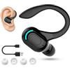 Kioylmo V5.2 Auricolare Mono Bluetooth Senza Fili, Microfono Integrato, IPX4 Auricolari Senza Fili Impermeabili, Bluetooth A Mano Libera 20H di Riproduzione, Auricolari con Anello per iPhone Android