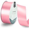 Vaessen Creative Nastro di Raso Rosa Chiaro - Nastro Colorati 20 m x 38 mm per il Fai-da-te - Decorazioni Matrimonio - per Regali e Segnalibri