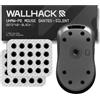 Wallhack UHMW-PE Dot Silenzioso Mouse Skates |Skates premium universali per mouse da gaming |Glide fluido su pad in tessuto/vetro |Velocità e controllo ottimali | Resistenti facili da usare |Nero, 7mm