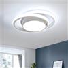 Goeco Plafoniere LED, 32W 2350LM Lampada da Soffitto Moderno, Rond Bianco Plafoniere per Cucina Bagno Corridoio, Bianco Freddo 6500K