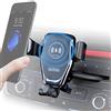 Aigner & Reiter Porta cellulare per auto CD con funzione di ricarica, caricabatterie wireless per auto, supporto per telefono cellulare per iPhone, Samsung, Huawei, LG, Nexus Nokia, Xiaomi