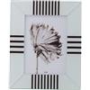 Romimex Cornice portafoto bianco nero vetro 15 x 20 x 1 cm - Marca EAN: 8435700831289