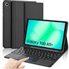 IVEOPPE Tastiera Cover per Samsung Galaxy Tab A11 Plus 2025/Tab A9 Plus 2023 11 Pollici con Touchpad, Italiano QWERTY, Bluetooth Staccabile Custodia con Portapenna, Nero