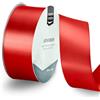 Vaessen Creative Nastro di Raso Rosso - Nastro Colorati 20 m x 38 mm per il Fai-da-te - Decorazioni Matrimonio - per Regali e Segnalibri