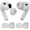 MMOBIEL 2 Paia Auricolari di Ricambio per AirPods Pro Gen 3 di MMOBIEL - Gommini in Silicone con Box Stoccaggio Portatile e Adatto alla Custodia di Ricarica - Installazione Facile - (L - 2 Paia)