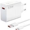 Hobeiy Caricatore rapido 33 W con cavo USB-C 2M, compatibile con Xiaomi Redmi Note 14 13 12, adattatore di ricarica per Xiaomi 14 13 12 11 10 Poco F7 Ultra