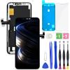 HXAQGP Per iPhone 11 Pro Display LCD FHD Schermo di ricambio 3D Touch Digitalizzatore Telaio Assemblaggio completo con strumenti di riparazione + adesivo impermeabile + pellicola protettiva per lo schermo