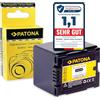 PATONA CGA-DU14 Batteria 1400mAh - Ricambio per Panasonic CGA-DU14, CGR-DU14 - per videocamere Panasonic NV-GS10 a GS60, serie PV-GS, SDR-H, VDR-D - tiene in vita la videocamera MiniDV di famiglia