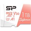 Silicon Power 1 TB Micro SD Card U3 Nintendo-Switch compatibile, SDXC microsdxc ad alta velocità scheda di memoria MicroSD con adattatore
