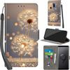 PHINIENLAND Cover per Samsung Galaxy S9 Plus Case PU Pelle Custodia [Kickstand] [Chiusura magnetica] [Slot per Schede], Portafoglio Flip Custodia per Samsung S9 Plus,Dente di leone